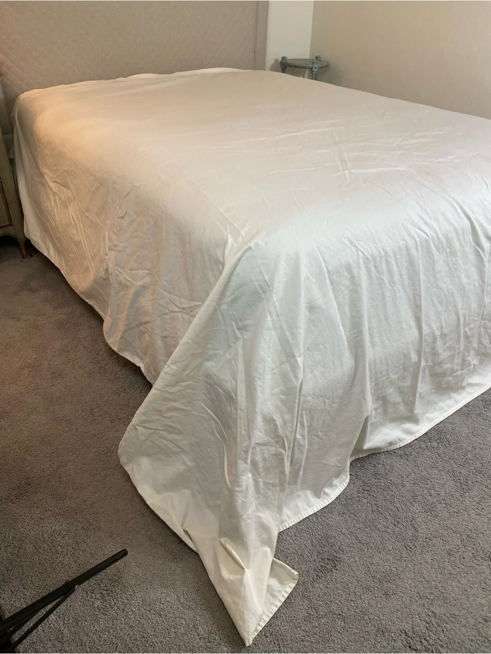 Liz Claiborne Cream King flat sheet Egyptain cotton luxurious tc 600